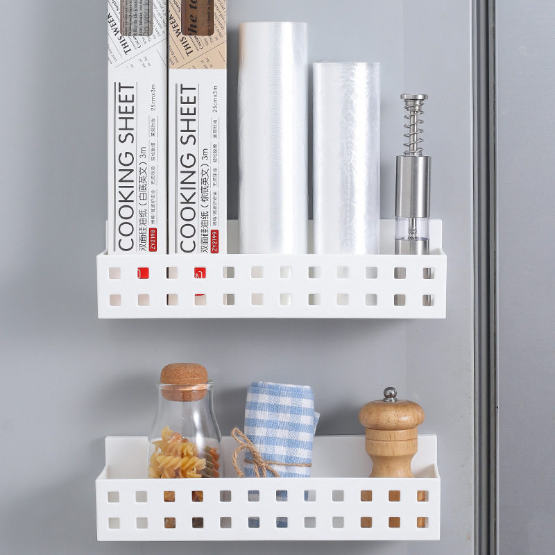 Factory Direct Supply 6359 Magnetic Absorption Rack Wall-Mounted Microwave Oven Magnetic Storage Rack Organizer Basket Spice Organizer Box