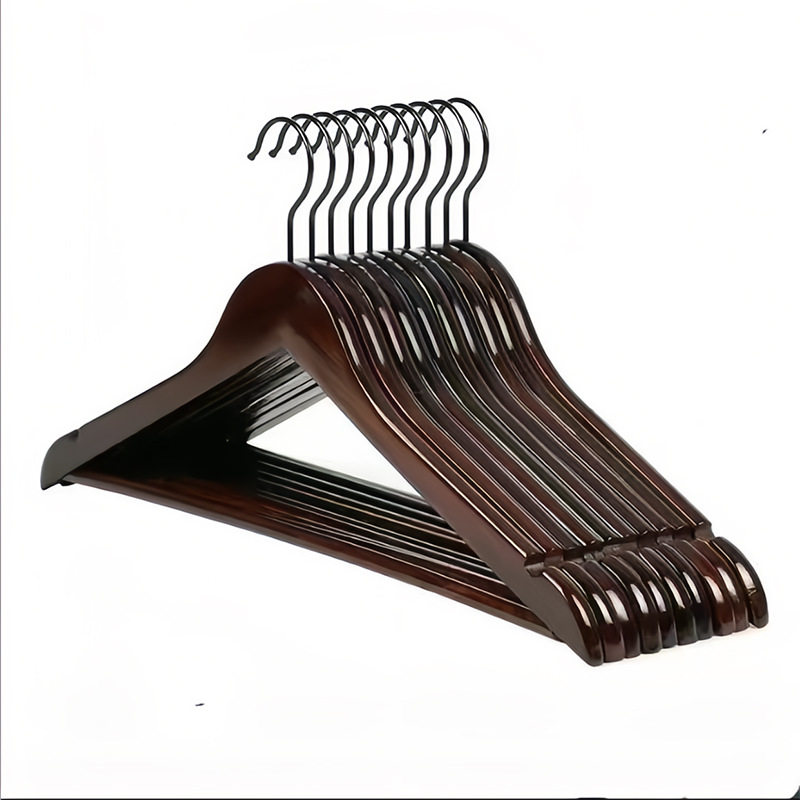 Solid Wood Clothes Hanger Clothing Store Hotel Wholesale Household Clothes Support Bedroom Drying Clothes Rack Wooden Adult Clothes Rack