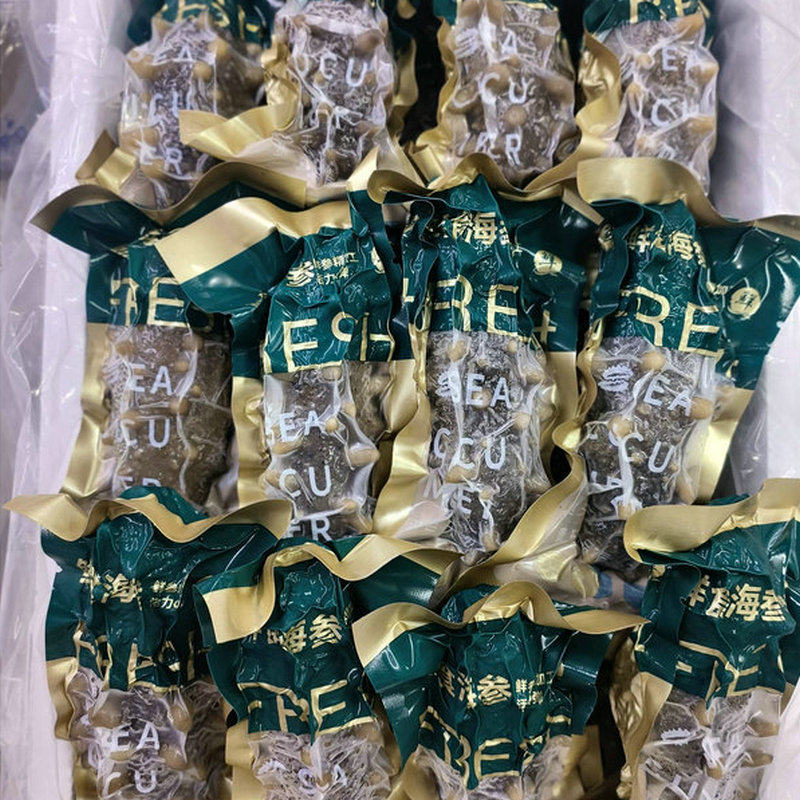 Authentic Dalian Ready-To-Eat Sea Cucumber, Not Dried, Chewy Texture, Fresh Steamed Sea Cucumber, Ready-To-Eat Gift Box, Frozen Sea Cucumber