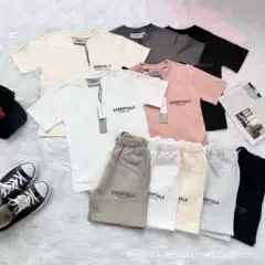 Boys and Girls Spring and Summer Essentials Pure Cotton Round Neck Short-Sleeved T-Shirt Shorts Summer Casual Kidsren's Trendy Brand Suit