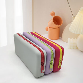 Good-Looking Portable Napkin Cosmetics Bag, Simple Coin Cosmetics Bag, Outdoor Portable Wallet, Waterproof Silicone Wallet