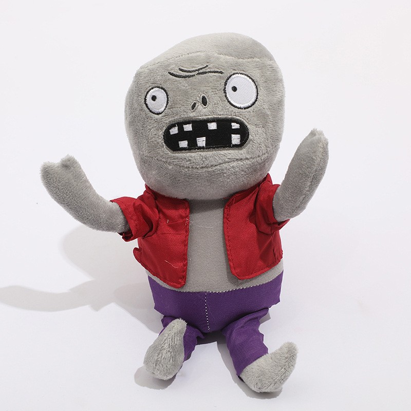 热销全套植物人大战臭僵尸毛绒玩具游戏周边公仔儿童生日礼物毛绒