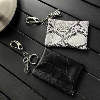 Ainwos Merchant Keychain Waist Pendant Cleanfit Wear Portable Magnetic Snake Pattern Coin Card Holder