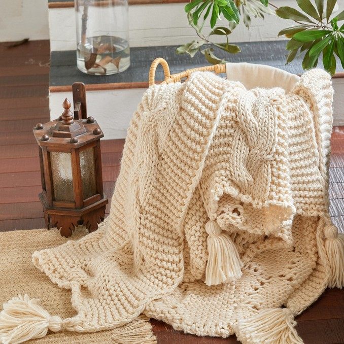 New Knitted Thread Blanket Tassel B&B Towel Blanket Photo Props Pure Color Blanket Sofa Nap Wool Blanket