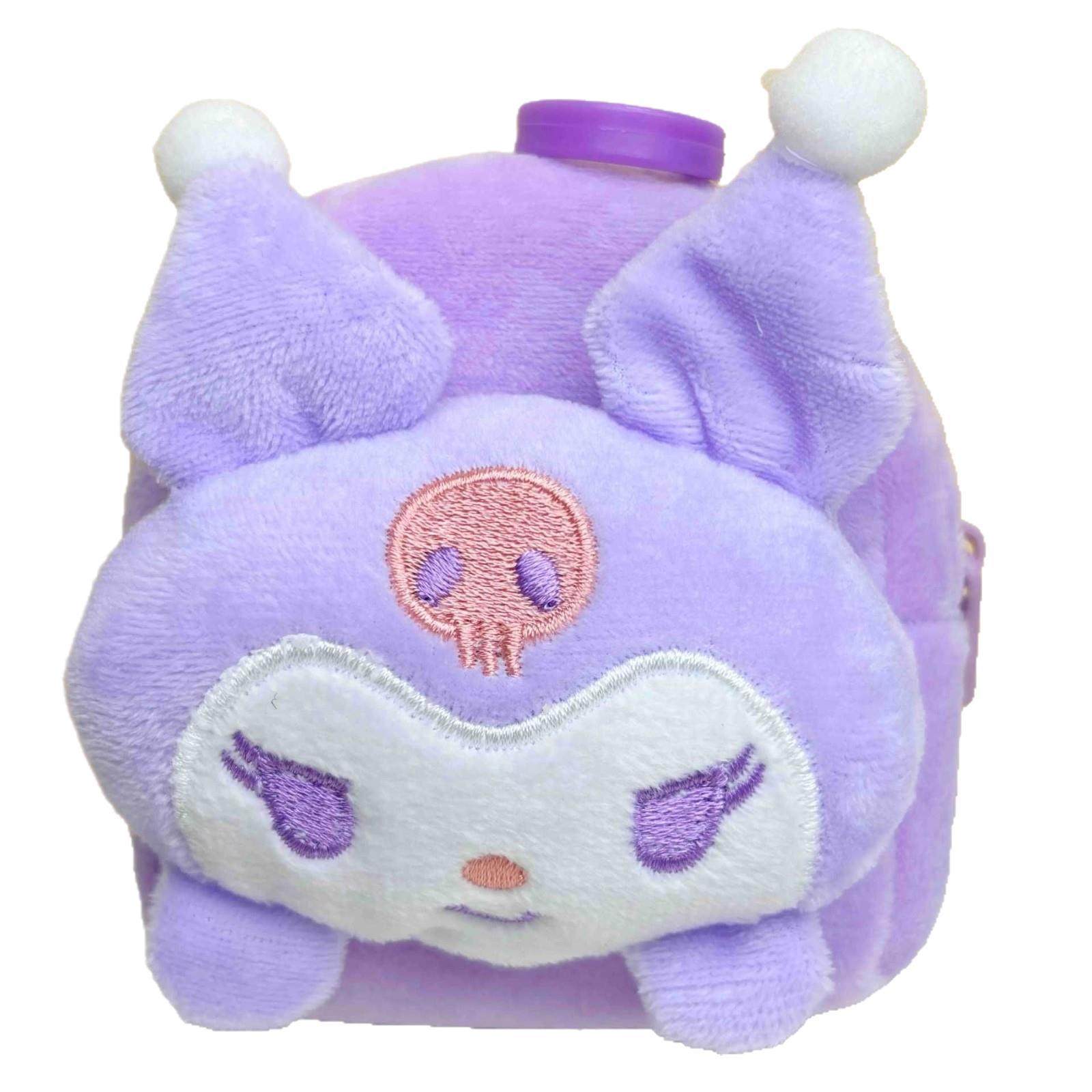 Cute Plush Mini School Bag Coin Purse Cartoon Keychain Pendant Ladies Storage Bag Coin Bag Hanging Bag