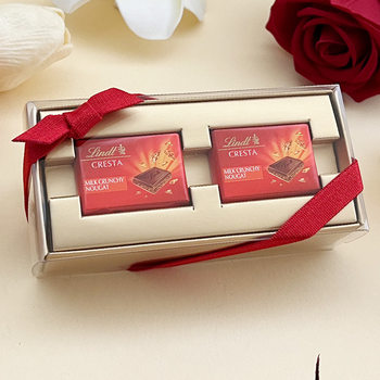 Lindt/Swiss Lindt Chocolate 2 Pieces 4 Pieces Wedding Candy Wedding Favor Gift Box with Holiday Gifts Inside