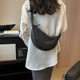 U Brand Same Style Dumpling Bag for Women, Summer 2025 New Trendy Nylon Waterproof Saddle Bag, Large Capacity Ins Crossbody Fabric Bag