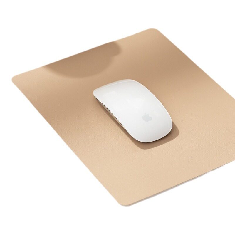 Double-sided mouse pad small size leather two-color table mat simple non-slip computer keyboard pad customizable size pattern LOGO