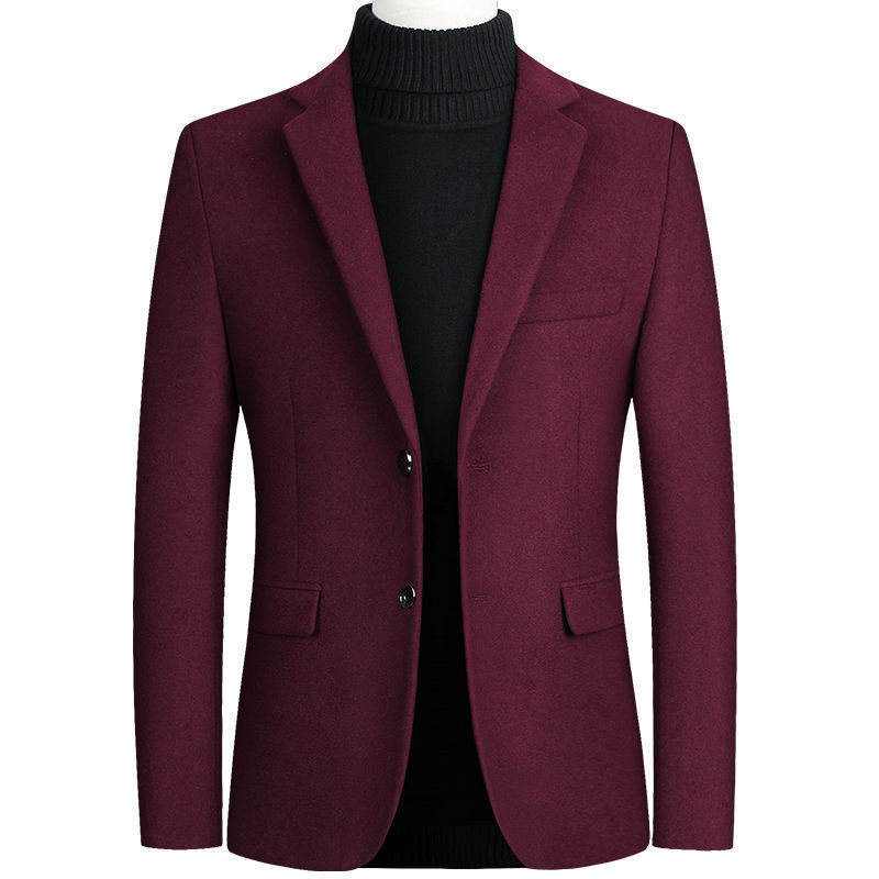 Mens Short Wool Blazer Jacket Business Casual Style Autumn Winter Collection Wholesale Available