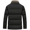 Men's Short down Jacket for Middle-Aged and Elderly, Business Casual Wool Lapel Coat, Dad's Wear, Men's 2025 Winter New Model