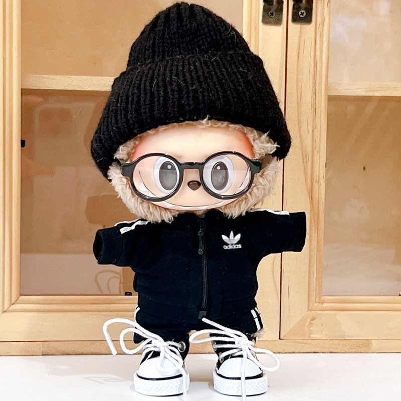 Rab cloth doll 17cm one or two generation sitting party vinyl doll adidas sports leisure suit