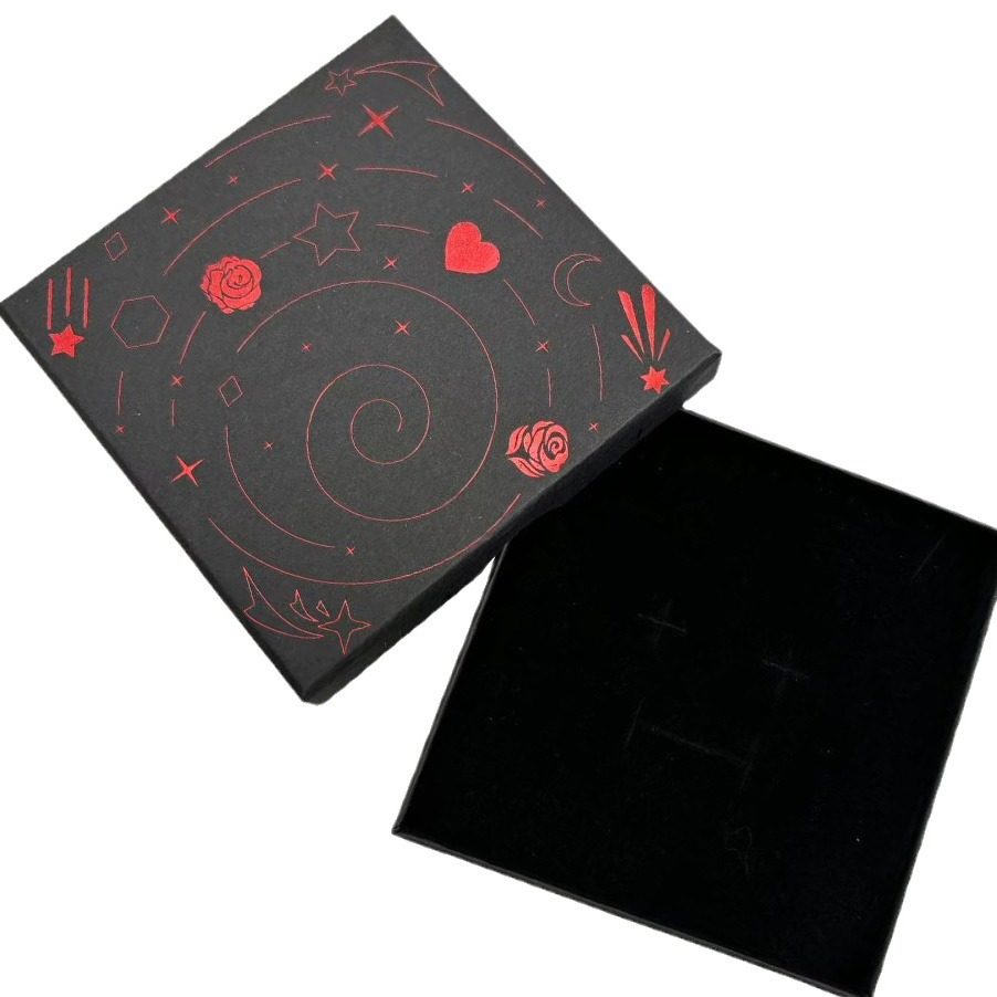 Cross-Border 1.6 Height Jewelry Box Earrings Ring Box Earring Box Jewelry Bracelet Jewelry Export Packaging Box Factory