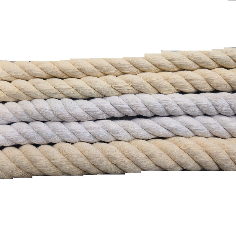 Cotton Rope Three-Strand Thick Cotton Rope Decorative Cotton Rope Tapestry Rope Dly Cotton Rope Craft Cotton Rope Saliva Sampling Cotton Rope Original White