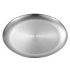 Korean style barbecue plate 304 stainless steel disc thickened golden tray flat plate household snack plate round plate