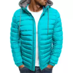 Men's Autumn and Winter European Size Cotton Jacket Trendy Hooded Thickened Casual Fashion Plus-Size Men's Cotton Coat
