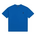 Short Sleeve Blue Cyan Label