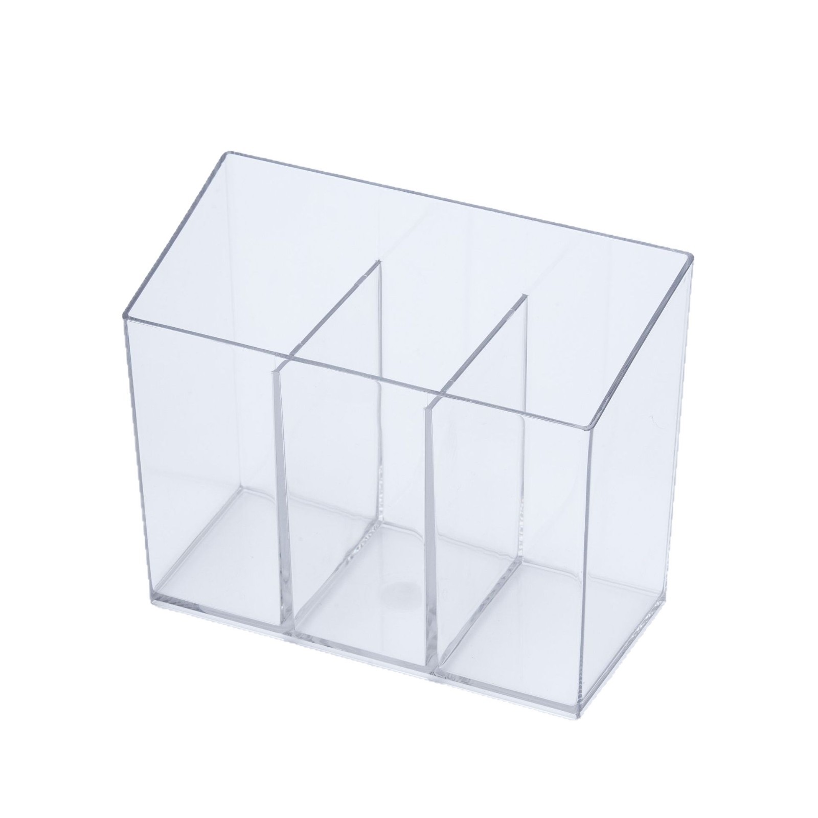Cosmetics Storage Box, Jewelry Compartment, Transparent Acrylic Desktop Organizer, Narrow Long Small Box for Amazon Cross-Border Stationery