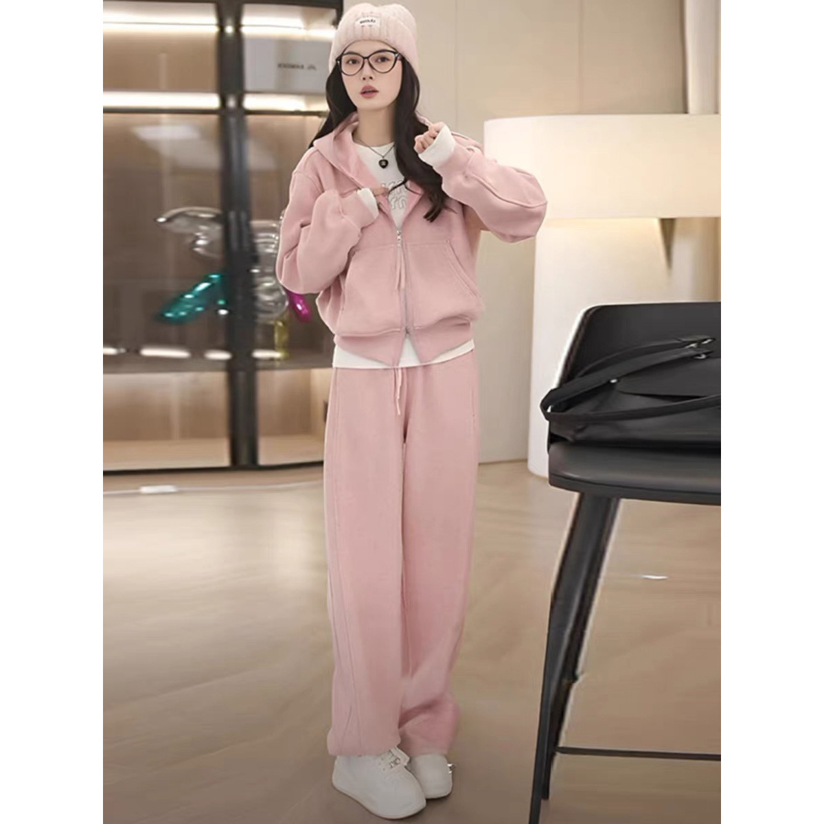 Áo Khoác Nữ Cả Bộ 2 Món Trông Trẻ Hơn Tuổi Hàng Mùa Xuân Thu Đông