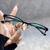 Ultra Light Screwless TR90 Frame Fashionable Small Frame Narrow Box Women's Myopia Eye Frame Can Be Equipmentable Height Number of Glasses Frame