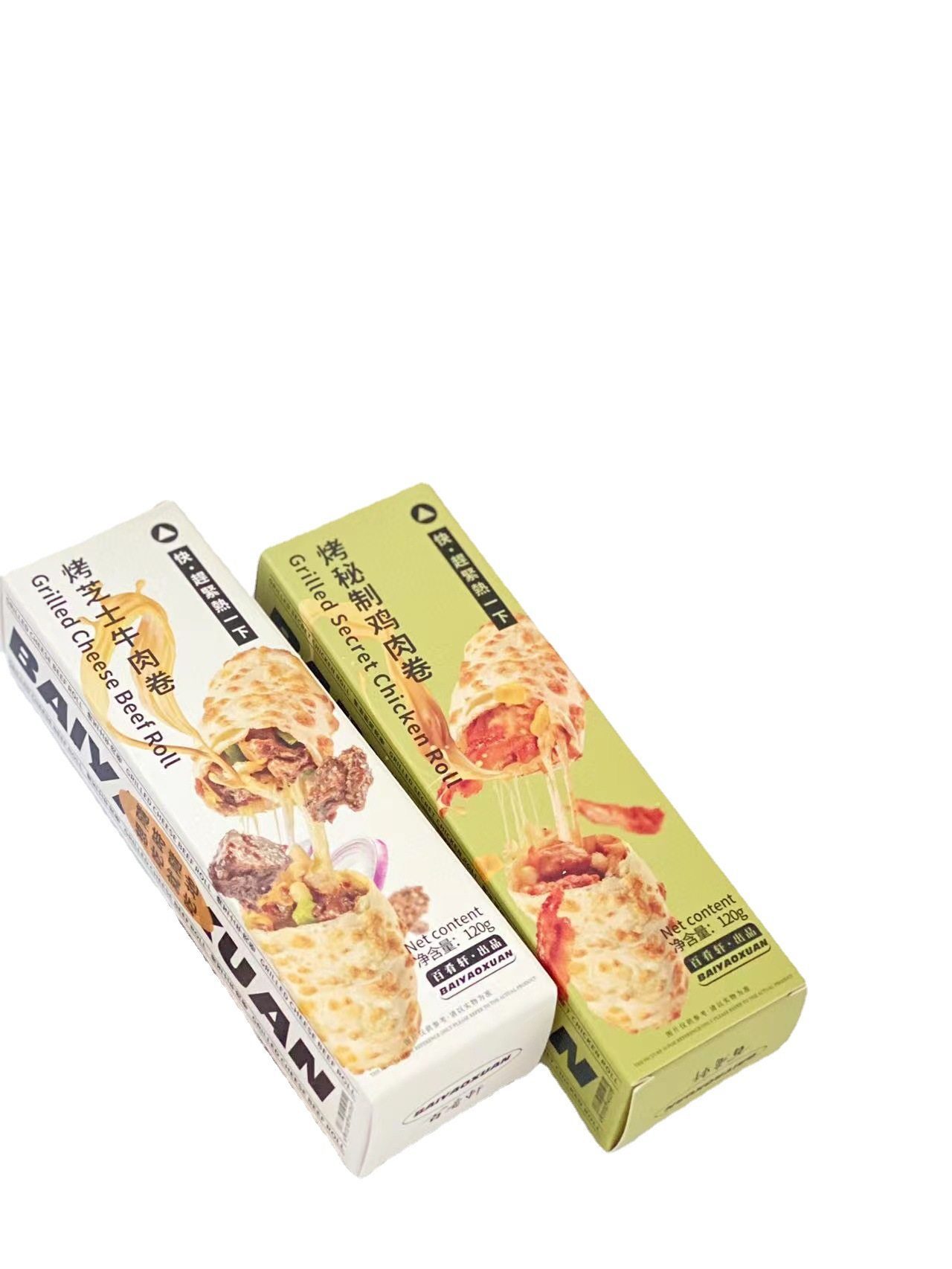 Baiqixuan cheese beef roll baiqixuan secret chicken roll breakfast air fryer semi-finished products
