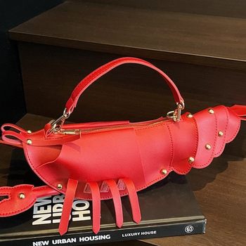 Crayfish Bag Chain Cute Small Bag New Cute Crossbody Bag Korean Style Distinctive Women's Bag Trendy Girl's Didi Trendy Bag