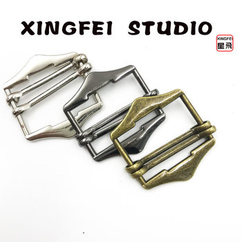 In-Stock Thick Metal Four-Slot Buckle for Vests, Adjustable Apron Buckle, Vintage Style