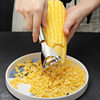 Stainless steel corn peeling and threshing device convenient household fast corn syrup peeling kitchen peeling stripper knife
