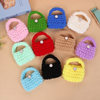 Bluetooth Headphone Set Apple Headphone Set Headphone Bag Coin Purse Finished Hand-woven Plush Bear Handbag