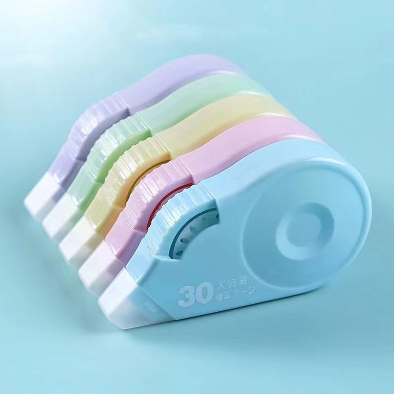 Correction tape large capacity high color value correction student special Shantou Yiwu school stationery mute portable mini