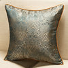 New Chinese Geometric Pillowcase Beige Hotel Model Room Blue Living Room Cushion Amazon Wholesale Jacquard