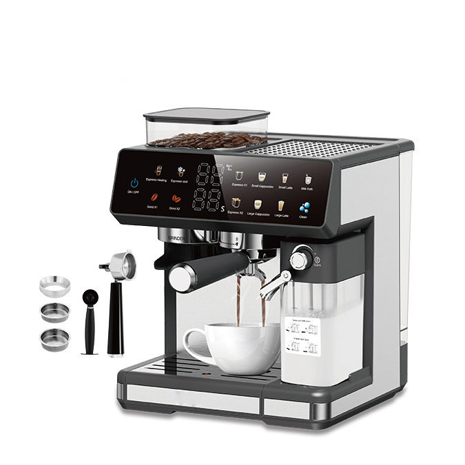 Export European Standard Coffee Machine Fully Automatic Steam High-Pressure Espresso Machine with Grinding Brewing Espresso Machine