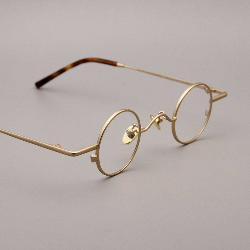 Ultra Light Retro Niche Small Round Frame Glasses Frames for Men and Women Artistic Prince Round High Myopia Frame Republic of China Frame