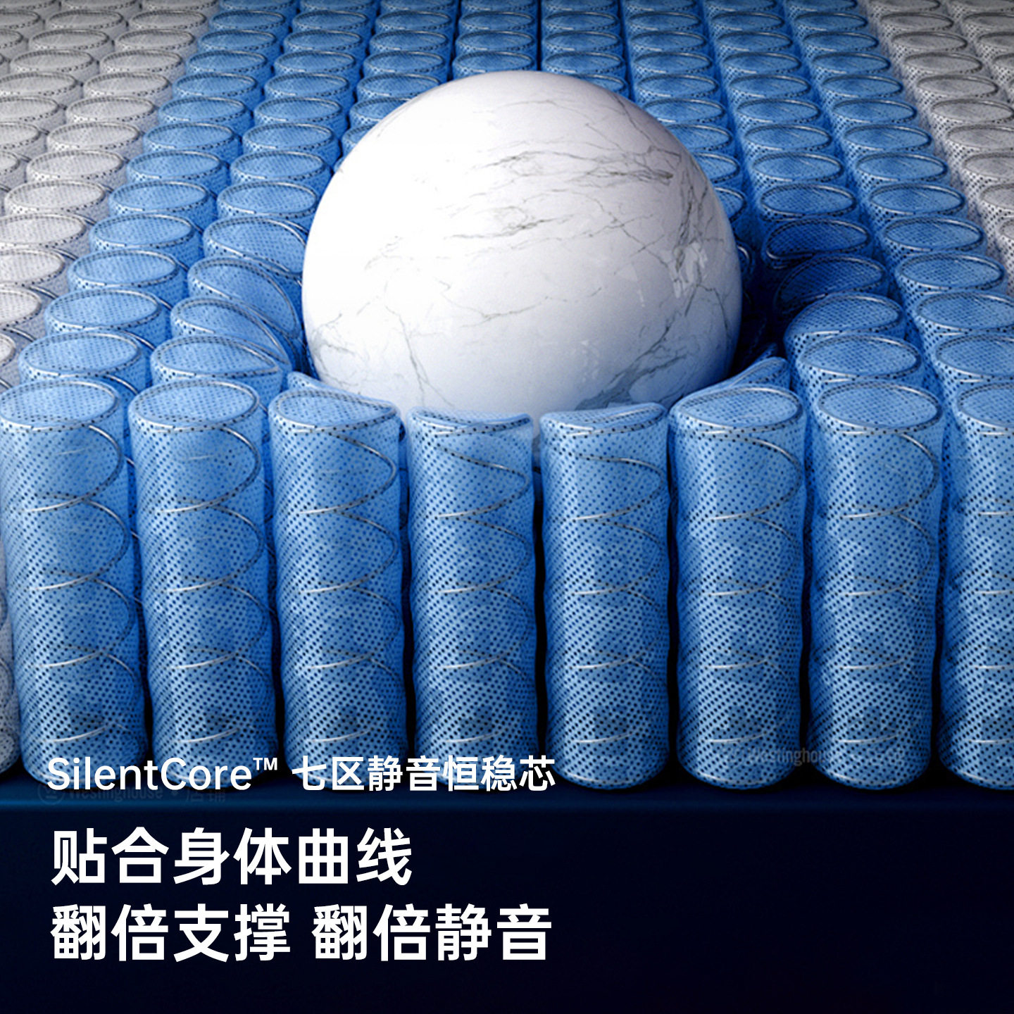 Spring Mattress for Independent Bedrooms, Latex Soft, 1.8m × 2.15m Cm, Spine-Protecting, High Elasticity, Individually Pocketed Springs