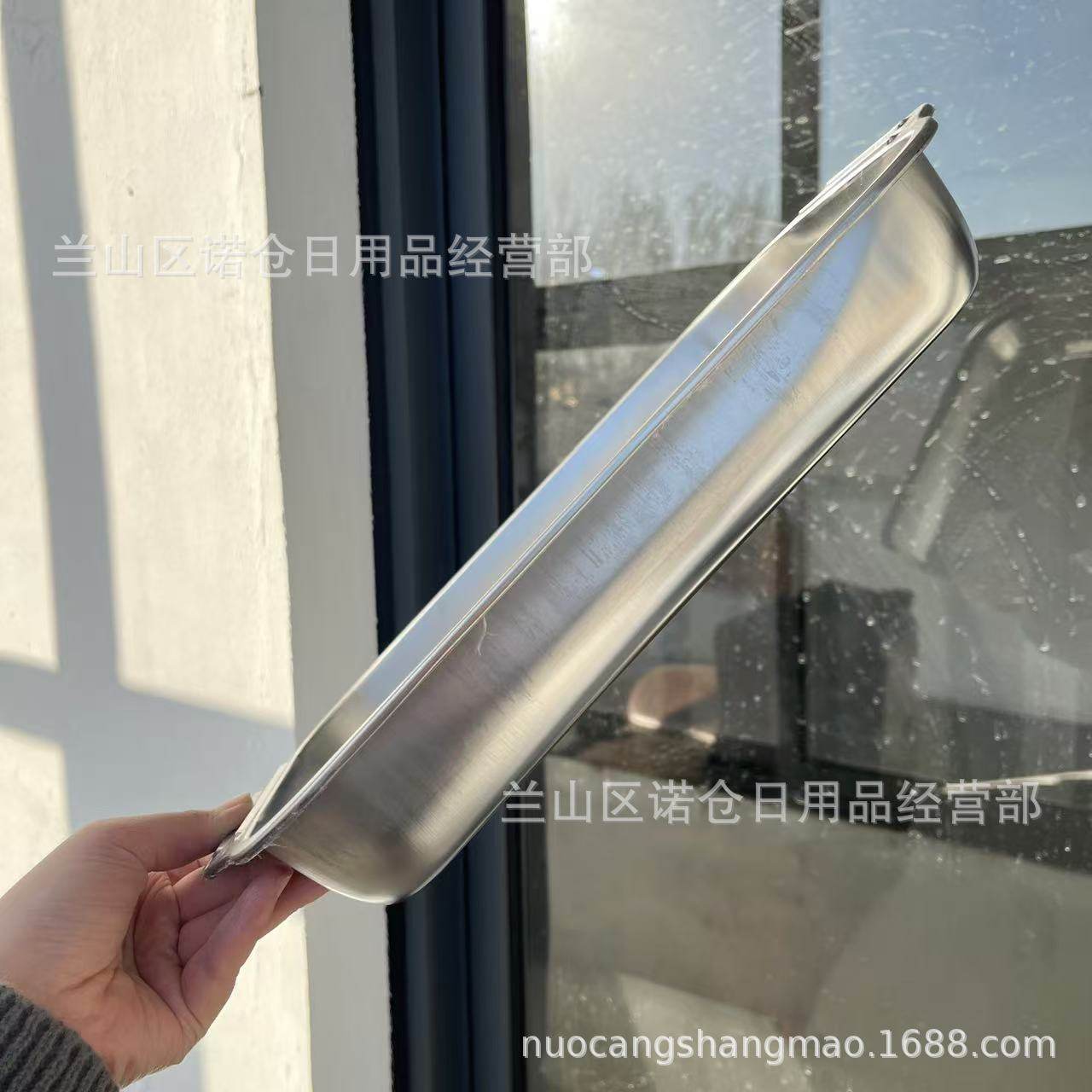 37 Grilled Fish Plate Rectangular Binaural Baking Plate Restaurant Flat Bottom Commercial Grilled Fish Plate Restaurant Dumpling Tray