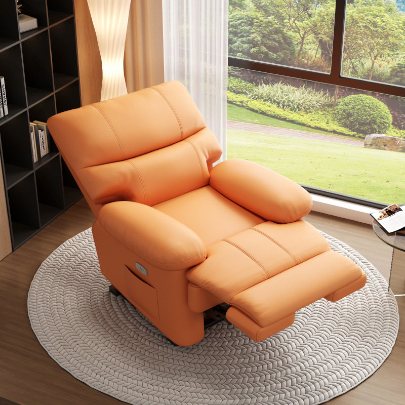 单人电动多功能头等太空沙发按摩客厅小户型可摇旋转美甲美容躺椅