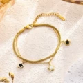 7744 five-pointed star bracelet gold