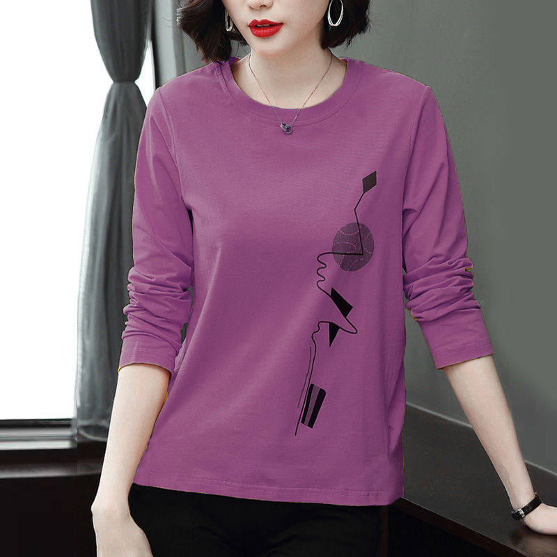 long-sleeved T-shirts for women 2025 spring and autumn new l...