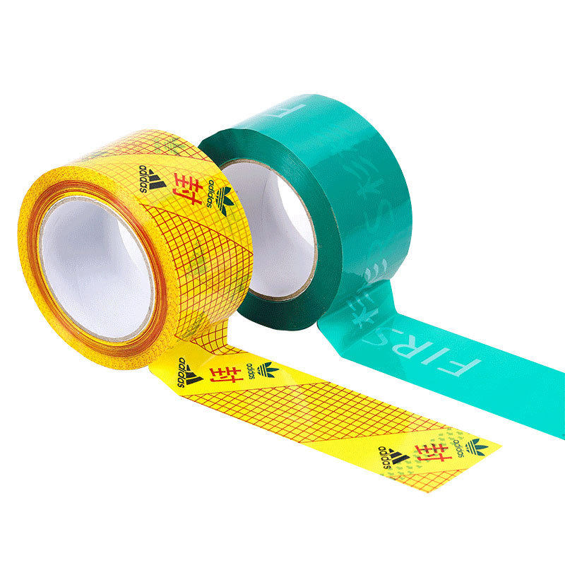 Manufacturer Wholesale Sealing and Packaging Printing Tape Multi-Color Sealing Tape with Printed Text Transparent Warning Tape
