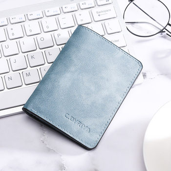 Card Holder Men's Ultra-thin Mini Wallet Multi-function Driver's License Holster Multi-card Anti-degaussing Certificate Card Holder Ticket Holder