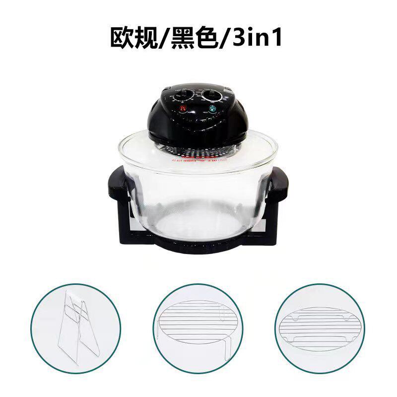 20L多功能光波炉大功率玻璃家用空气炸锅电炸锅薯条机外贸出口