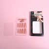Simple and Gentle Style Wearable Nails, Extra Long Manicure Patches, Solid Color Removable Wearable Nail Patches, French Nude Color