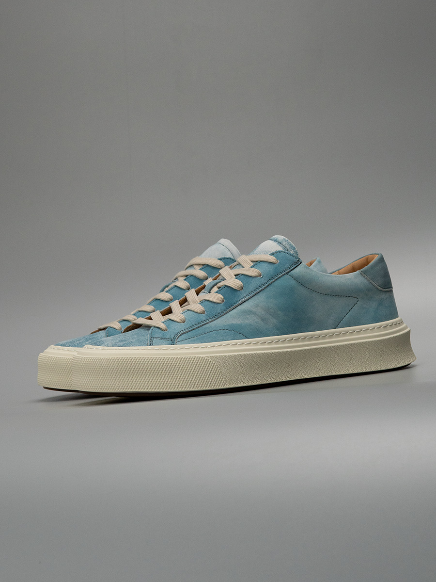 Giày sneaker nam da lộn phong cách thể thao — Xanh lam