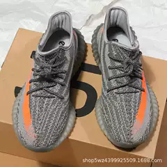 Fashion Coconut Shoes Men's 350 Grey Orange Putian Fashionable Soft Bottom Shoes sneaker Breathable Casual Shoes Women's Running Shoes