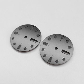 Watch accessories literal double calendar sun pattern dial green luminous suitable for NH36/4R movement