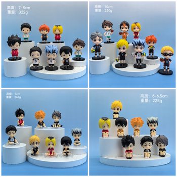 Blind Box Figure Volleyball Teenager Kazuki Tsukishima and Ryo Kurokoma Capsule Toy Pair Model Toy Desktop Car Ornament