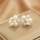 серебряная игла s925, корейская версия новых модных сережек для девочек, простой темперамент, универсальные серьги, вибрато, серьги в том же стиле, оптом mini 29