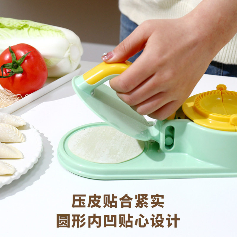 New Dumpling Skin Press Tool for Home Use, Two-In-One Dumpling Mold Multifunctional Skin Press Tool