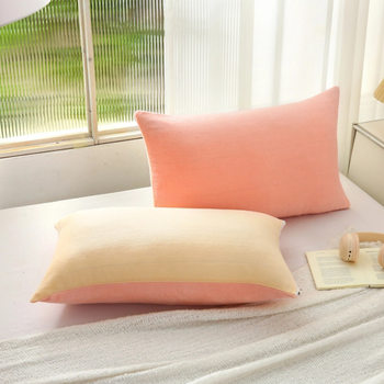 Winter Thickeneded Milk Velvet Pillowcase 48X74Cm Printed Coral Velvet Pillowcase Printed Color Matching Variety Soft and Comfortable