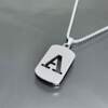 English 26 Letter Necklace Titanium Steel Necklace Male and Female Student Couple Clothing Accessories Niche Design Simple All-match Trendy