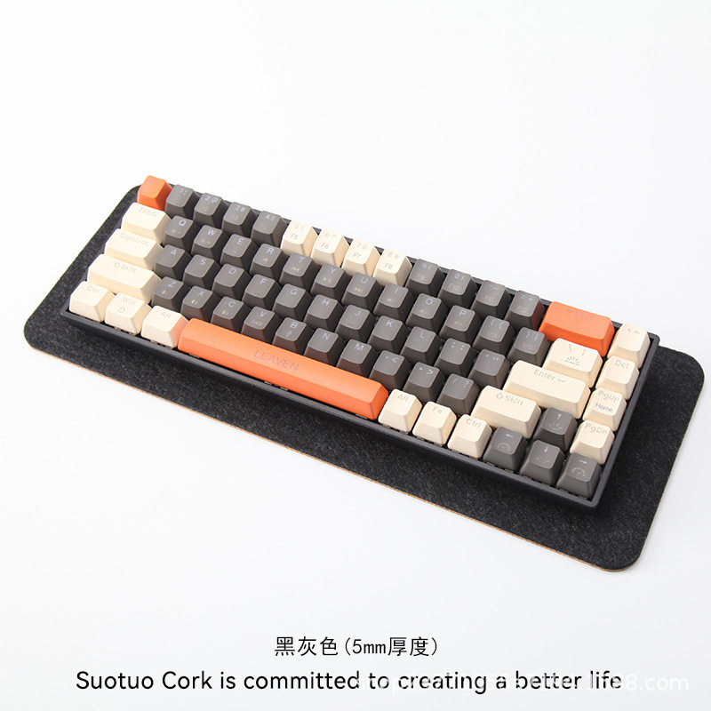 Custom Cork Felt Keyboard Mat Mechanical Mouse Mute Shock Absorbing Table for E-sports Room Elevated Heat Insulation Mat Game